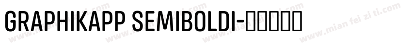 GraphikApp SemiboldI字体转换